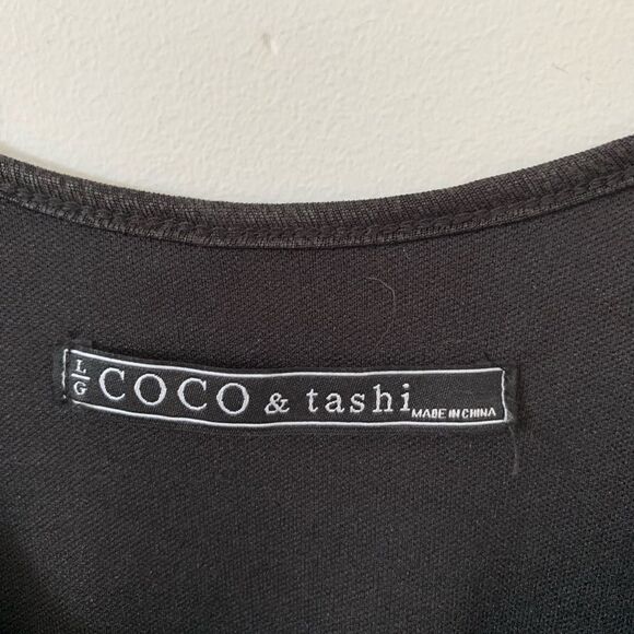 Coco & Tasha Black Floral Lace Long Sleeve Dress - Picture 3 of 8